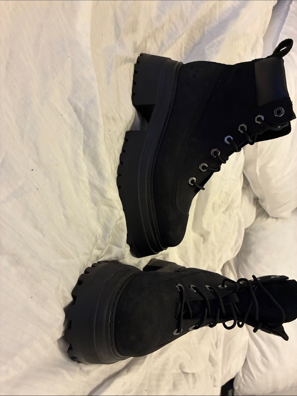 Women's Timberland ReBOTL Black Sky 6 inch platform Boots - A428j